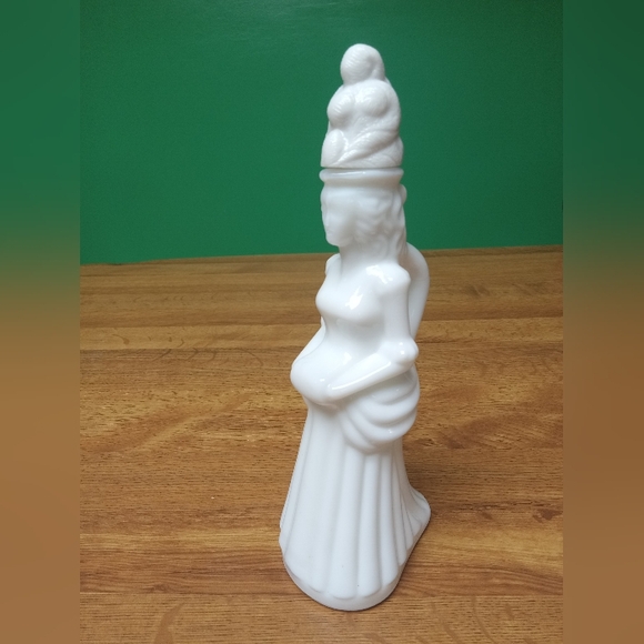 Avon Charisma Foaming Bath Oil Milk Glass EMPTY 5oz Vintage - Picture 9 of 12